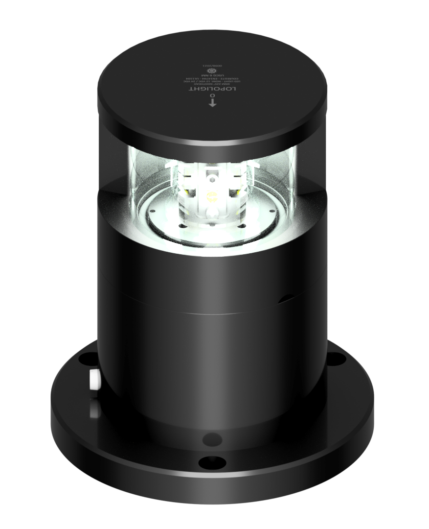 6nm 225° White, Masthead, Double, Ice-class, black